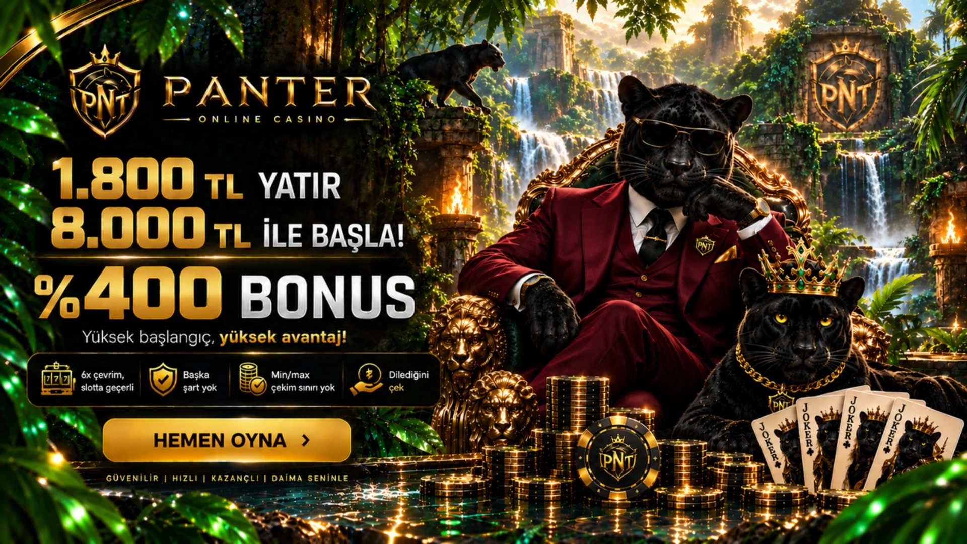 1.800 TL Yatır, 8.000 TL ile Başla